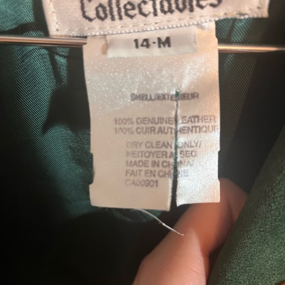 Vintage Forest Green Suede Jacket - Picture 4 of 9